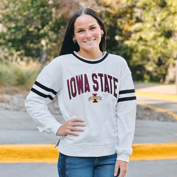 White iowa state sweatshirt cheap